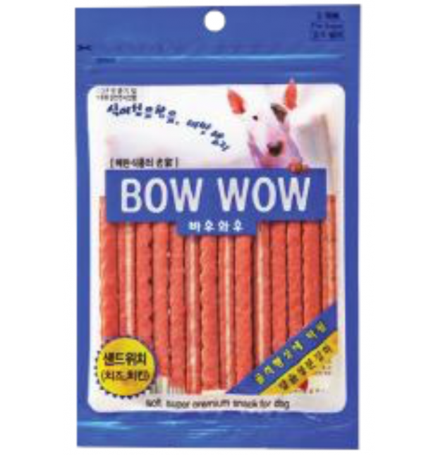 Bow Wow Sandwich Stick (120g) Cheese + Chicken