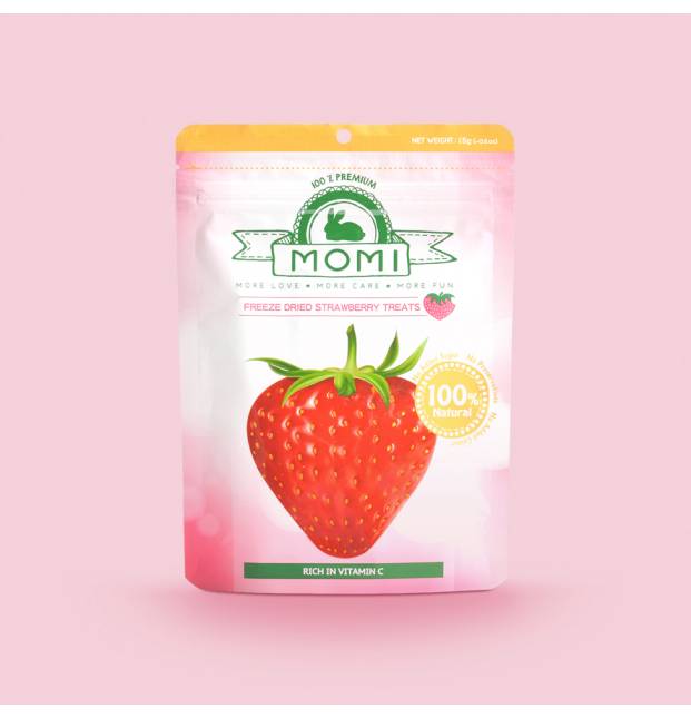 Momi Strawberry Treats 15g
